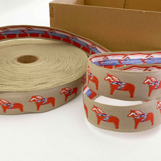 Dala Horse Folkloric Costume Trim ~ Sweden ~ 22 mm wide