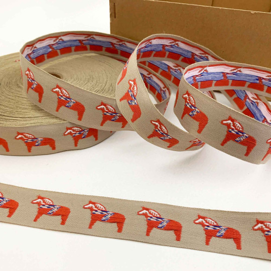 Dala Horse Folkloric Costume Trim ~ Sweden ~ 22 mm wide