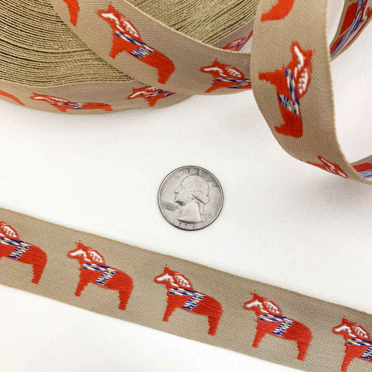 Dala Horse Folkloric Costume Trim ~ Sweden ~ 22 mm wide