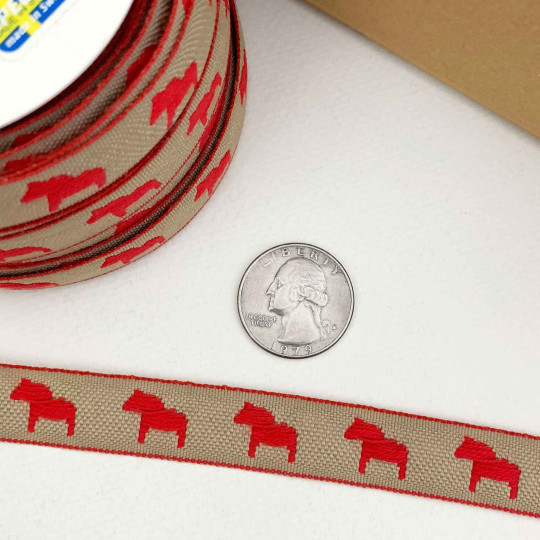 Dala Horse Folkloric Costume Trim ~ Sweden ~ 14 mm wide