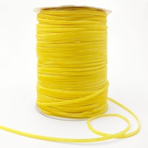 Tiny Velvet Ribbon Trim in Bright Yellow ~ 1/8" wide