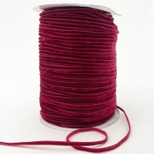 Tiny Velvet Ribbon Trim in Dark Raspberry ~ 1/8" wide