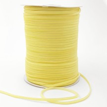 Tiny Velvet Ribbon Trim in Light Yellow ~ 1/8" wide