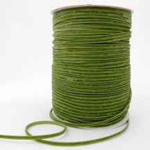 Tiny Velvet Ribbon Trim in Fern Green ~ 1/8" wide