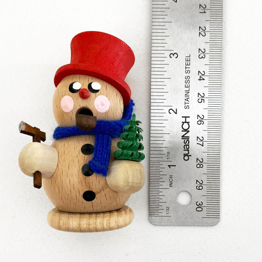 Small Snowman with Tree Incense Smoker ~ Gerd Hofmann Germany