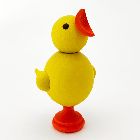 Yellow Wooden Easter Chick ~ Made in Erzgebirge Germany 