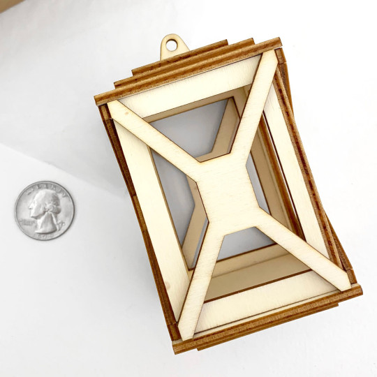 Wooden Lantern Ornament Kit ~ 1 Unassembled Lantern