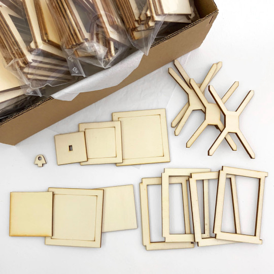 Wooden Lantern Ornament Kit ~ 1 Unassembled Lantern