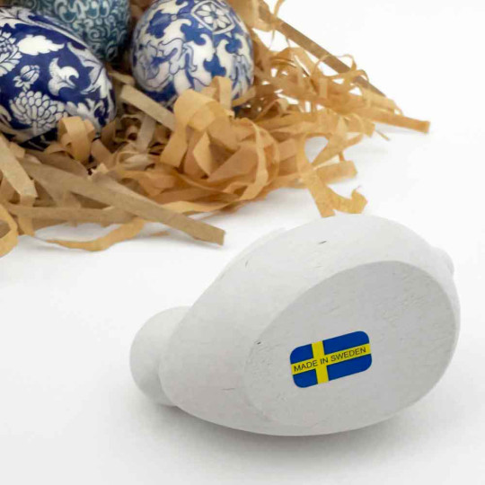 Sweet Handmade Wooden Easter Bunny from Sweden