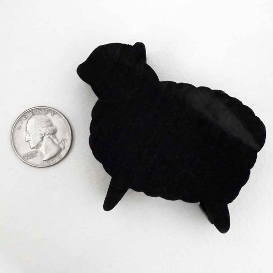 Black Sheep Handmade Wooden Figure from Sweden