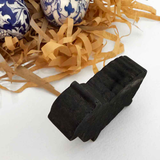 Black Sheep Handmade Wooden Figure from Sweden