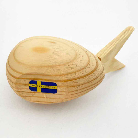 Handmade Natural Wood Bird from Sweden