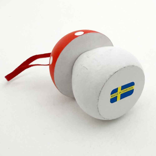 Wooden Mushroom Ornament from Sweden